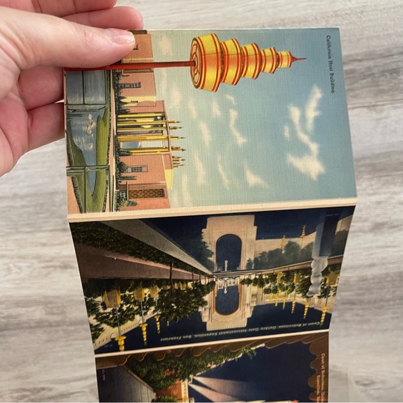 1938 World's Fair on San Francisco Bay Golden Gate Exposition Foldout Cards - Picture 9 of 12